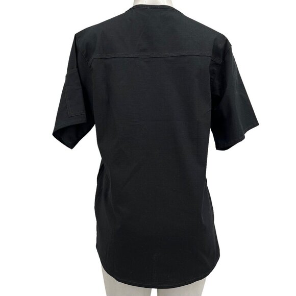 NWT Carhartt Men's Ripstop Rugged Flex Stretch Black Scrub Top Size Small - Picture 3 of 11